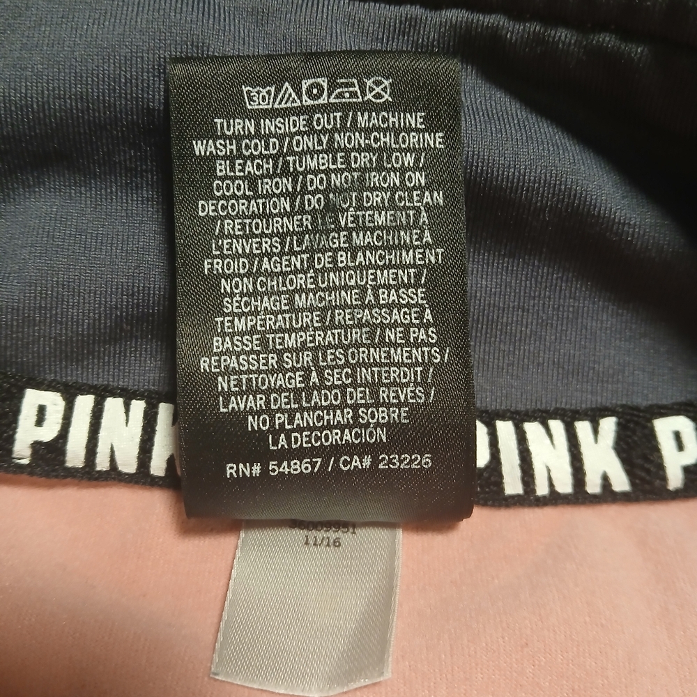 Victoria's Secret PINK Women's Sweatshirt - Pink and Gray Sz XS - Picture 6 of 6